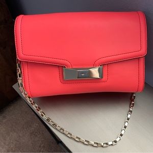Kate Spade Coral Shoulder Bag with Gold Chain